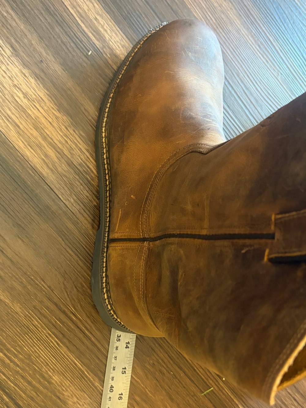 Brown Boulet Work Steeltoe Cowboy Boots for Men - Picture 14 of 14